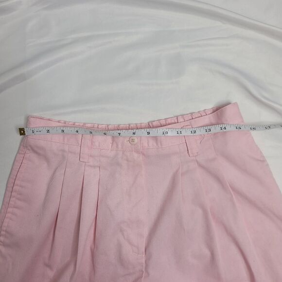 VINTAGE 90s shorts high rise pastel pink midi L - Picture 9 of 12